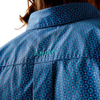 ARIAT Shirts Ariat Men's Braxton Spellbound Teal Classic Fit Long Sleeve Western Shirt 10046222