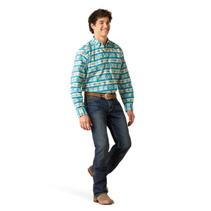 ARIAT Shirts Ariat Men's Brent Sandshell Classic Fit Long Sleeve Western Shirt 10046225