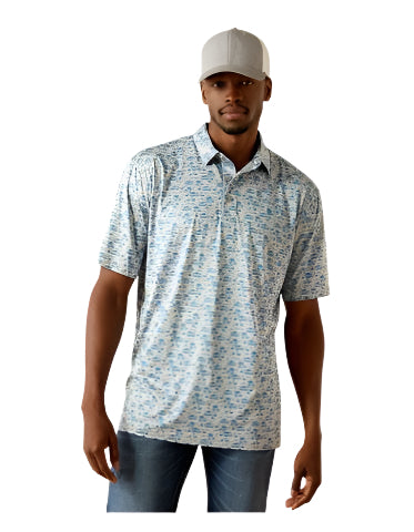 ARIAT Shirts Ariat Men's Charger 2.0 Printed Polo Shirt 10058846