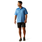 ARIAT Shirts Ariat Men's Classic Blue Charger 2.0 Printed Polo Shirt 10058848