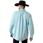 ARIAT Shirts Ariat Men's Crystal Blue Everything Classic Fit Western Shirt 10072735