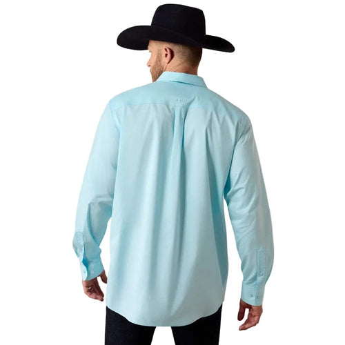 ARIAT Shirts Ariat Men's Crystal Blue Everything Classic Fit Western Shirt 10072735