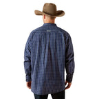 ARIAT Shirts Ariat Men's Dark Blue Pro Series Sawyer Button Down Western Shirt 10062470