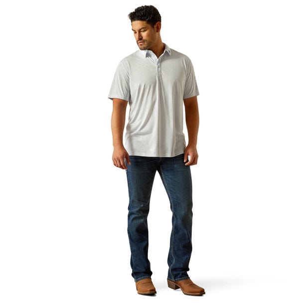 ARIAT Shirts Ariat Men's Halogen Blue Team Logo Polo Shirt 10058735