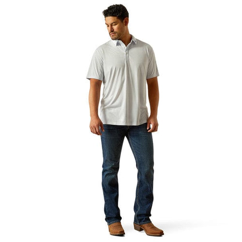ARIAT Shirts Ariat Men's Halogen Blue Team Logo Polo Shirt 10058735