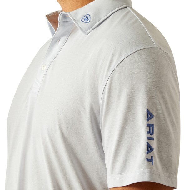 ARIAT Shirts Ariat Men's Halogen Blue Team Logo Polo Shirt 10058735