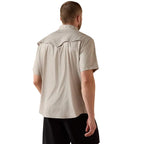 ARIAT Shirts Ariat Men's Island Fossil Printed Western VentTek Snap Shirt 10071045