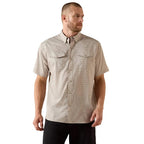 ARIAT Shirts Ariat Men's Island Fossil Printed Western VentTek Snap Shirt 10071045