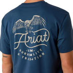 ARIAT Shirts Ariat Men's Key Largo Blue Drop Down Eagle T-Shirt 10073417