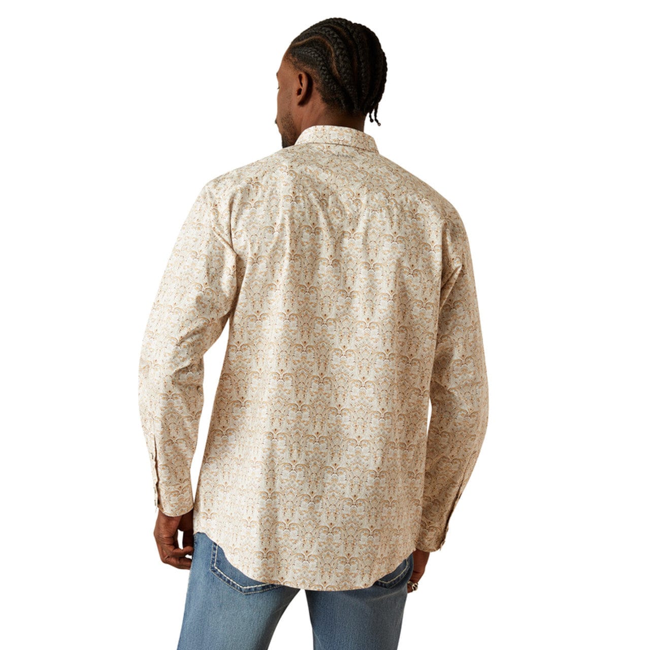 ARIAT Shirts Ariat Men's Khaki Wellington Snap Western Shirt 10058758