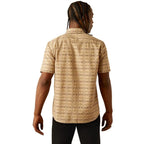 ARIAT Shirts Ariat Men's Merritt Modern Fit Beige Short Sleeve Shirt10054850