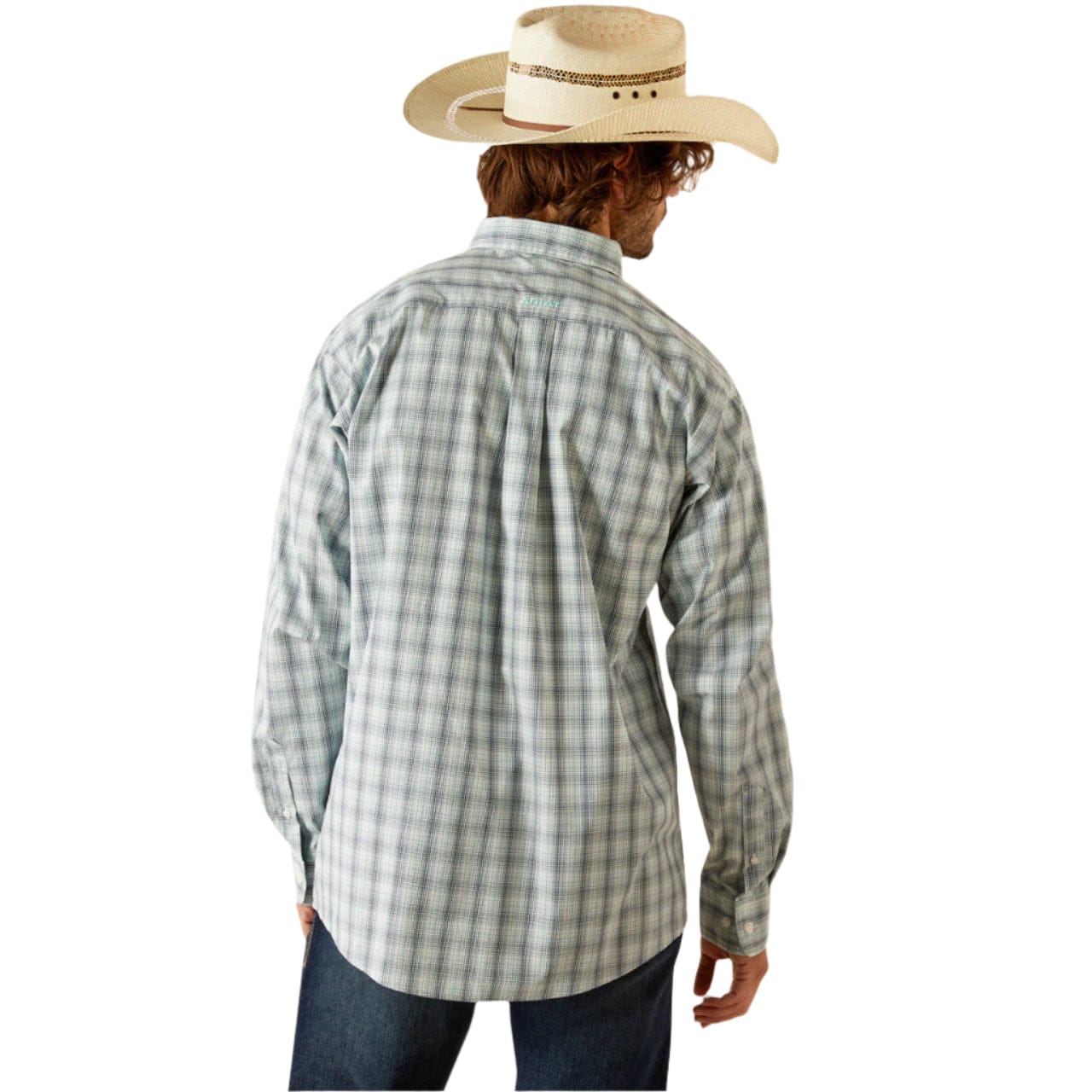 Ariat Men's Navy Pro Conner Classic Fit Long Sleeve Snap Shirt