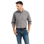 ARIAT Shirts Ariat Men's Pro Series Wiley Black Stretch Classic Fit Long Sleeve Shirt 10042277