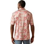 ARIAT Shirts Ariat Men's Scarlett Charger 2.0 Palm Print Polo Shirt 10058847