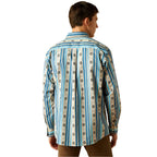 ARIAT Shirts Ariat Men's Shiloh Khaki Aztec Stripe Button Down Western Shirt 10058969
