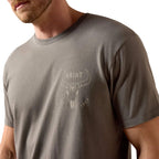 ARIAT Shirts Ariat Men's Smoked Pearl Desert Badge Tradition T-Shirt 10073415