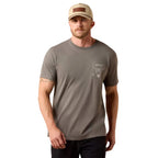 ARIAT Shirts Ariat Men's Smoked Pearl Desert Badge Tradition T-Shirt 10073415