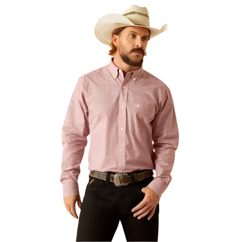 ARIAT Shirts Ariat Men's Solid Slub Classic Fit Shirt 10055117