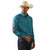 ARIAT Shirts Ariat Men's Solomon Blue Classic Fit Long Sleeve Shirt 10043853