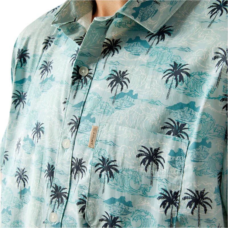 ARIAT Shirts Ariat Men's Turquoise Maverick Modern Fit Shirt 10058983