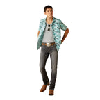 ARIAT Shirts Ariat Men's Turquoise Maverick Modern Fit Shirt 10058983