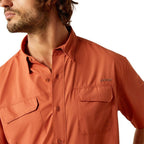 ARIAT Shirts Ariat Men's VentTEK Outbound Baked Clay Button Down Shirt 10055119