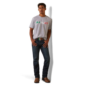 ARIAT Shirts Ariat Men's Viva Mexico Gray Short Sleeve T-Shirt 10043100