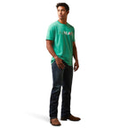 ARIAT Shirts Ariat Men's Viva Mexico Green Short Sleeve T-Shirt 10043067