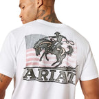 ARIAT Shirts Ariat Men's White Freedom Flow T-Shirt 10080253