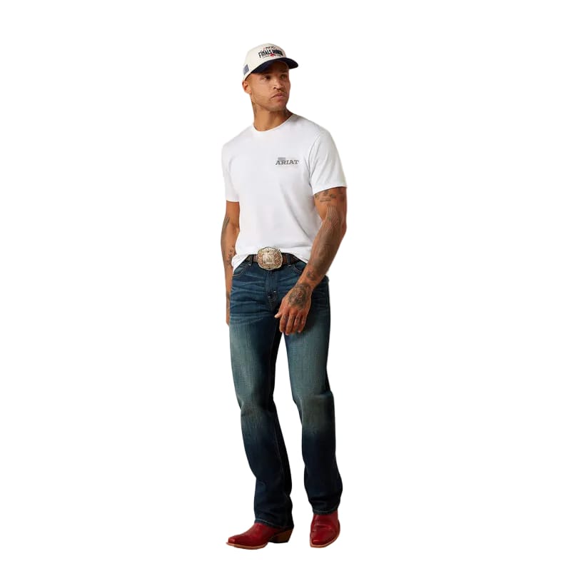 ARIAT Shirts Ariat Men's White Freedom Flow T-Shirt 10080253