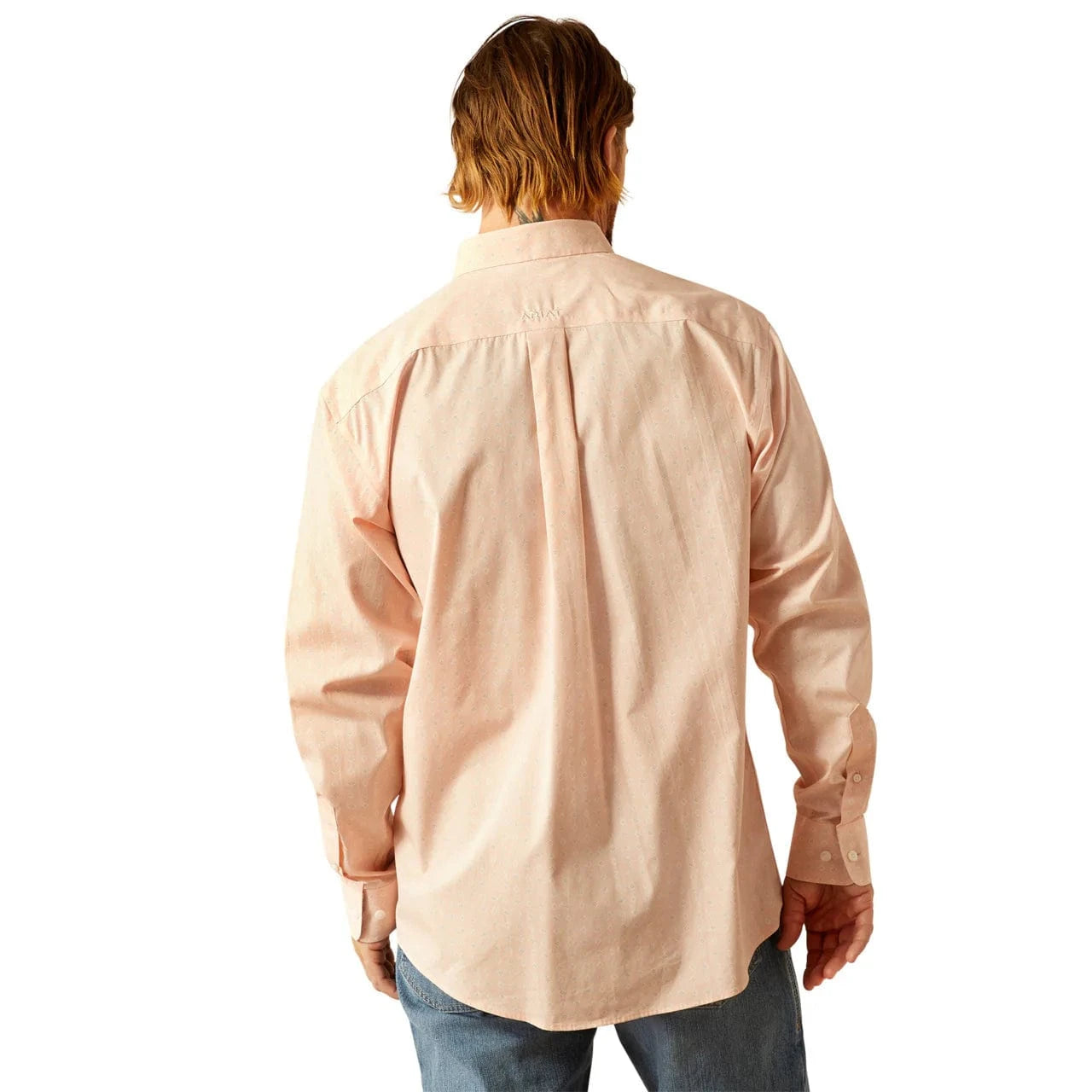 ARIAT Shirts Ariat Men's Wrinkle Free Pink Ashton Long Sleeve Shirt 10054688