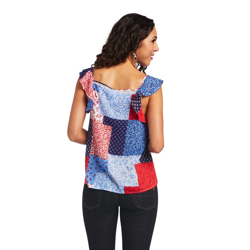 ARIAT Shirts Ariat Women's Blue Note Sleeveless Tank Top 10040520