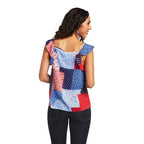 ARIAT Shirts Ariat Women's Blue Note Sleeveless Tank Top 10040520
