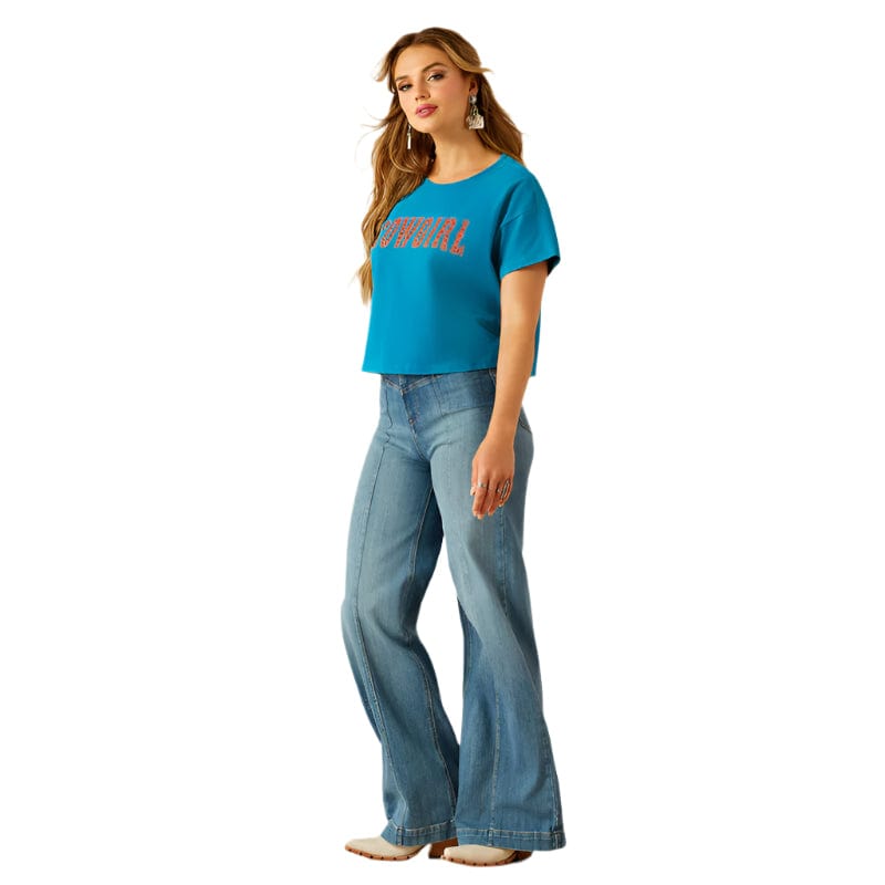 ARIAT Shirts Ariat Women's Enamel Blue Cowgirl T-Shirt 10058774