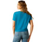 ARIAT Shirts Ariat Women's Enamel Blue Cowgirl T-Shirt 10058774