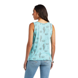 ARIAT Shirts Ariat Women's Multi Print Cactus Desert Sleeveless Tank Top 10040530