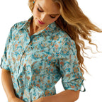 ARIAT Shirts Ariat Women's Paisley Floral Ventek Button Down Shirt 10058801