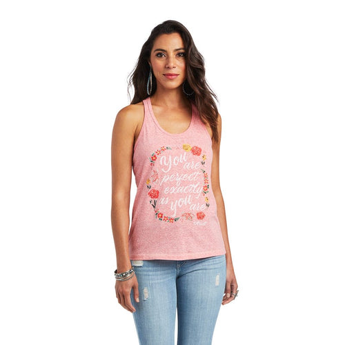 ARIAT Shirts Ariat Women's Perfect Coral Paradise Sleeveless Tank 10040617