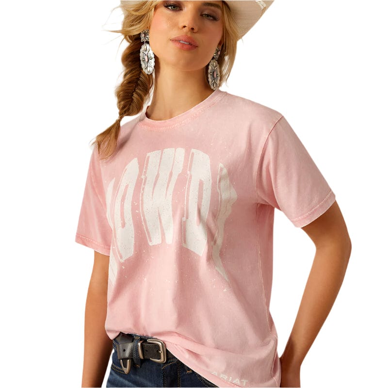 ARIAT Shirts Ariat Women's Pink Howdy T-Shirt 10055130