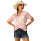 ARIAT Shirts Ariat Women's Pink Howdy T-Shirt 10055130
