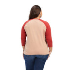 ARIAT Shirts Ariat Women's REAL Arrow Palm Heather Classic Fit Long Sleeve Shirt 10041296