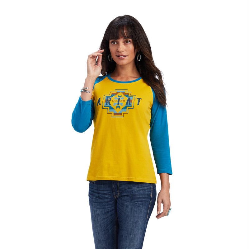 ARIAT Shirts Ariat Women's REAL Rainbow Nugget Gold Classic Long Sleeve Shirt 10041295