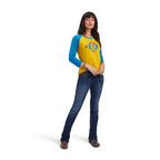 ARIAT Shirts Ariat Women's REAL Rainbow Nugget Gold Classic Long Sleeve Shirt 10041295