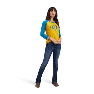 ARIAT Shirts Ariat Women's REAL Rainbow Nugget Gold Classic Long Sleeve Shirt 10041295