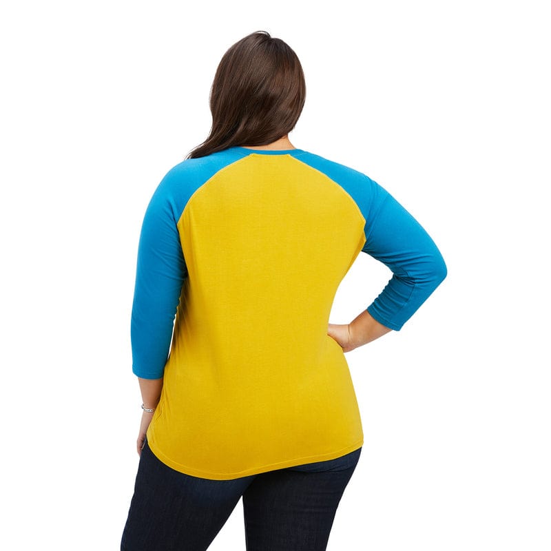 ARIAT Shirts Ariat Women's REAL Rainbow Nugget Gold Classic Long Sleeve Shirt 10041295