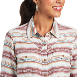 ARIAT Shirts Ariat Women's REAL Rosewood Jacquard Long Sleeve Shirt 10040626