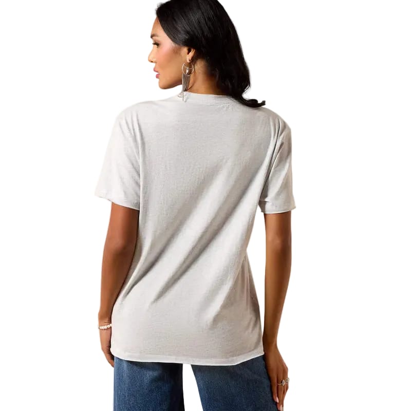 ARIAT Shirts Ariat Women's Steel Heather Cowboy Rose T-Shirt 10073556