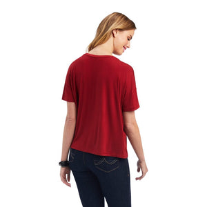 ARIAT Shirts Ariat Women's Sun-Dried Tomato Cowgirl Canyon Tee 10041311
