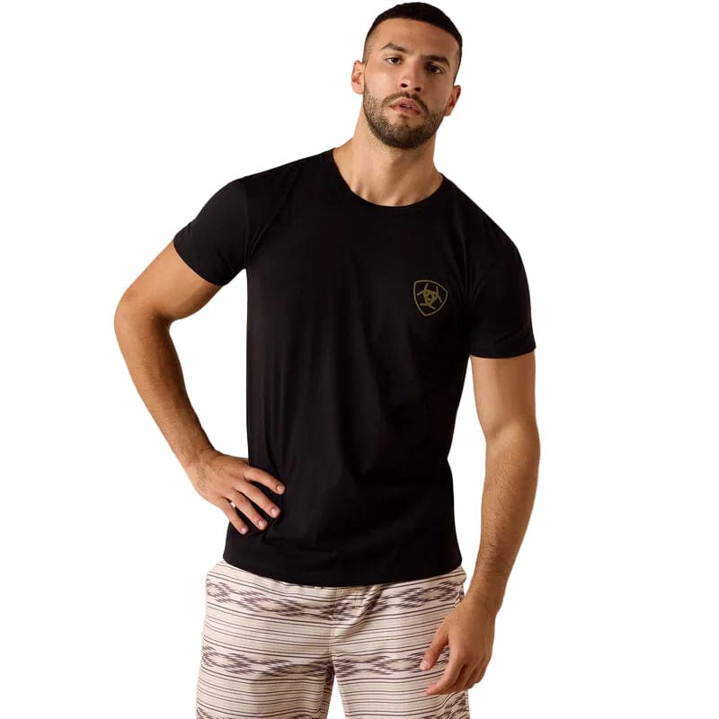 ARIAT T-Shirt Ariat Men's Black Banner Badge T-Shirt 10073958