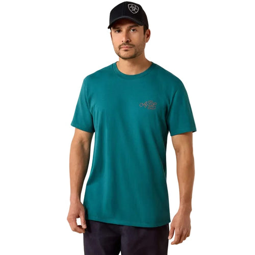 ARIAT T-Shirts Ariat Men's Mediterranean Cattle Skull Freedom T-Shirt 10071194
